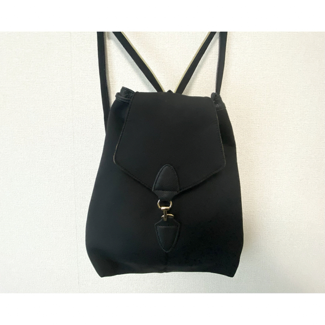 ear PAPILLONNER(イアパピヨネ)のPAPILLONNER　リュックサック　BLACK黒美品　レディースバッグ レディースのバッグ(リュック/バックパック)の商品写真