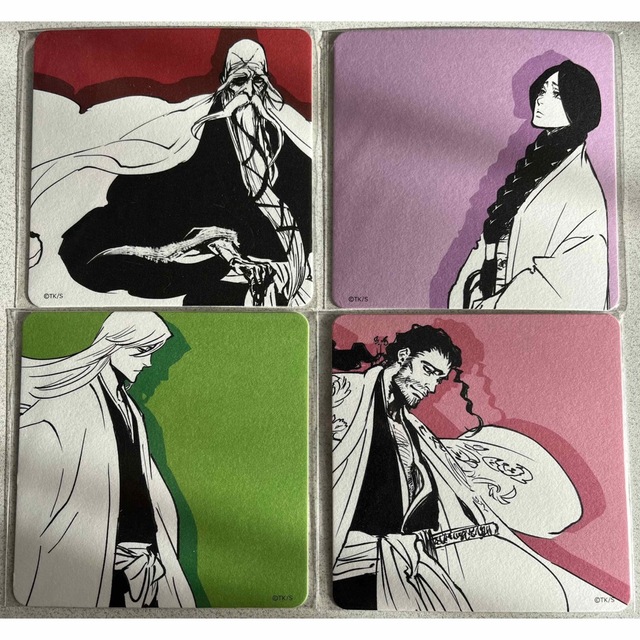 BLEACH 原画展 イラストコースター 山本 卯ノ花 浮竹 京楽の通販 BLEACH 原画展 イラストコースター 山本 卯ノ花 浮竹 京楽の通販