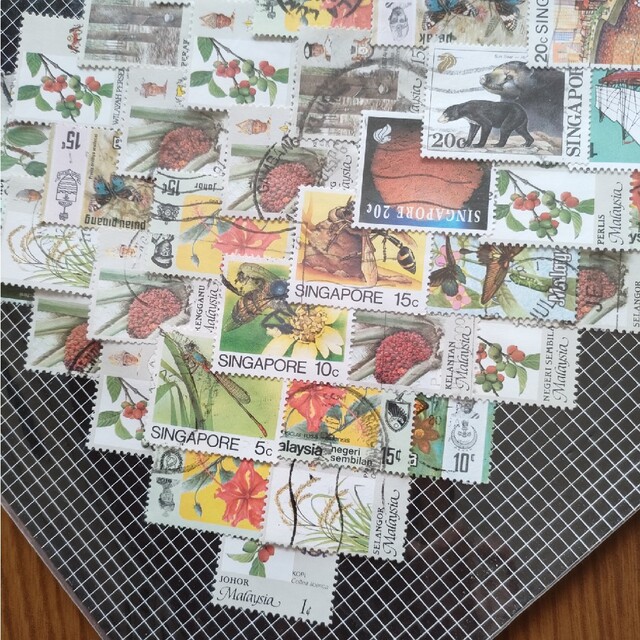使用済み切手　シンガポール エンタメ/ホビーのコレクション(使用済み切手/官製はがき)の商品写真