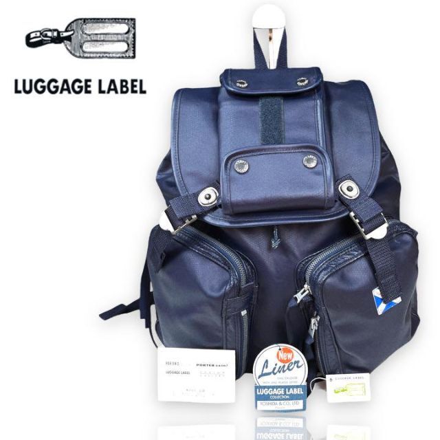 ラゲッジレーベル　LUGGAGE LABEL　NEW LINER　リュック　黒