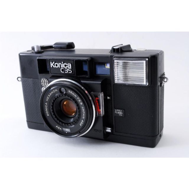 OKフィルム巻き戻し✨完動品✨昭和レトロなエモい写り KONICA C35 AF ジャスピンコニカ