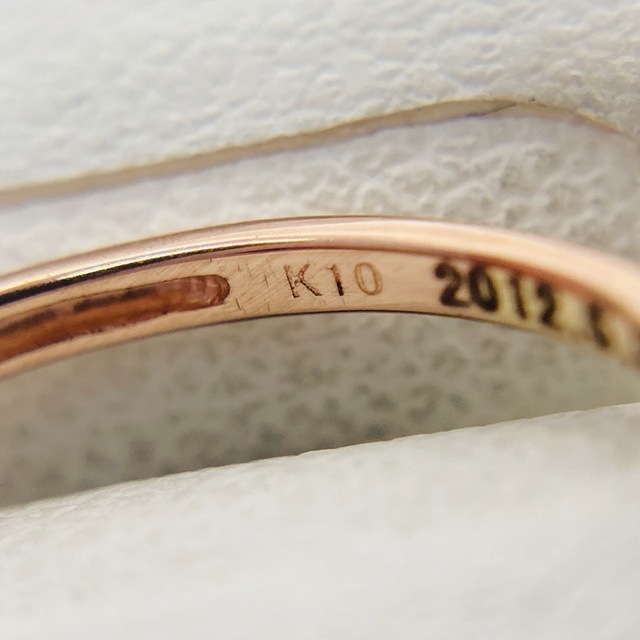 訳あり K10PG アメジスト リング レディースのアクセサリー(リング(指輪))の商品写真