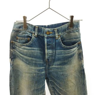 極美品□SAINT LAURENT PARIS/サンローランパリ エディ期 315397 D03M/ST-LW ボタンフライ デニムパンツ/ジーンズ ブルー 29 日本製 メンズ