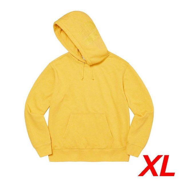 Supreme NFPigmentPrintedHooded Yellow XL