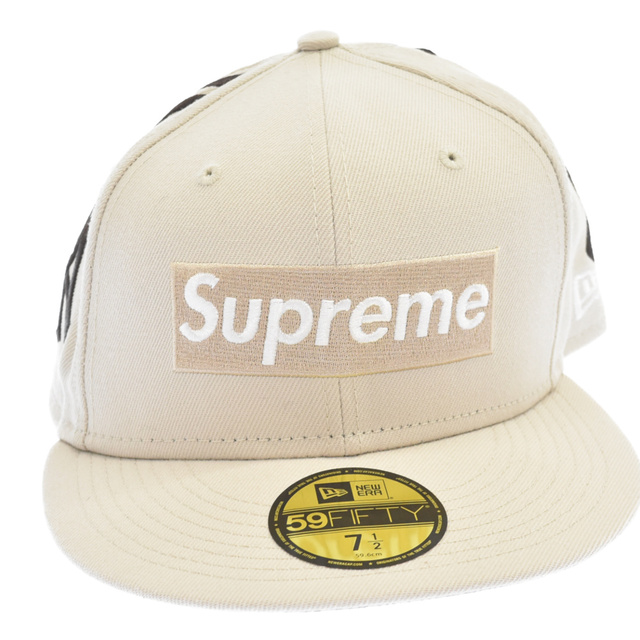 SUPREME シュプリーム 21AW New Era New York Yankees Box Logo Cap ニューエラ ニューヨークヤンキース ボックスロゴキャップ ベージュ