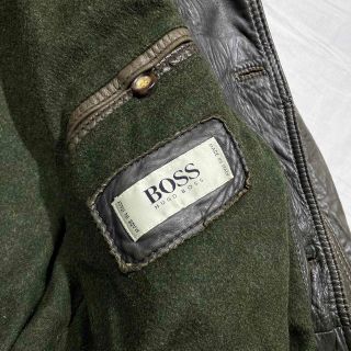 HUGO BOSS - 90sイタリア製ビンテージHUGO BOSSヒューゴボスレザー