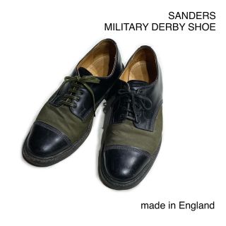 サンダース(SANDERS)のイギリス製サンダースSANDERS別注コンビレザーシューズ26.5cmUK8(ドレス/ビジネス)