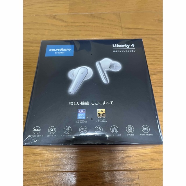 Anker Soundcore Liberty 4  色(クラウドホワイト)ホワイト系ワイヤレス有線接続