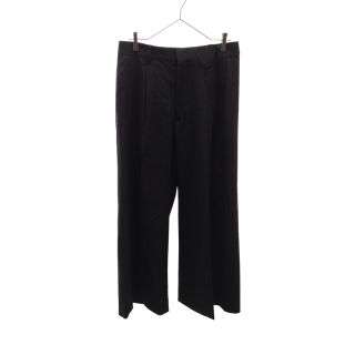 エムエムシックス(MM6)のMM6 Maison Margiela エムエムシックスメゾンマルジェラ 20AW DESTRACTION SLACKS PANTS 変形タックワイドスラックスパンツ ブラック レディース S32KA0630(カジュアルパンツ)