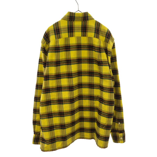 LOEWE ロエベ 21AW CHECK OVERSIZED SHIRTS チェック柄オーバーサイズド 長袖シャツ イエロー H526Y05X07