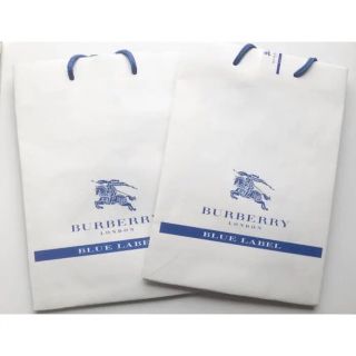 バーバリーブルーレーベル(BURBERRY BLUE LABEL)の匿名・送料無料【バーバリーブルーレーベル】ショップ袋 2枚セット(ショップ袋)