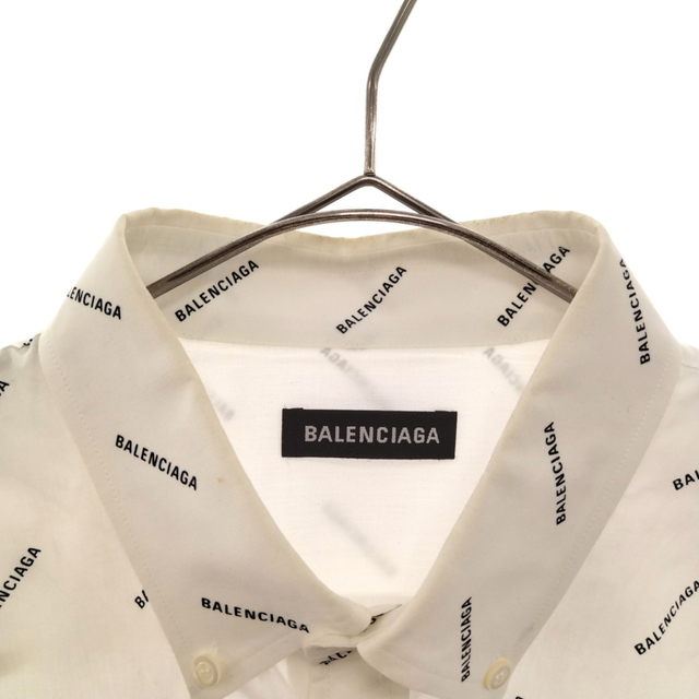 BALENCIAGA バレンシアガ 18SS All Over Logo Shirt 534333 TBL96