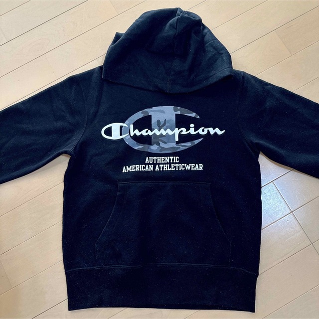 Champion(チャンピオン)の150 チャンピオン champion トレーナー スウェット パーカー 黒 キッズ/ベビー/マタニティのキッズ服男の子用(90cm~)(その他)の商品写真