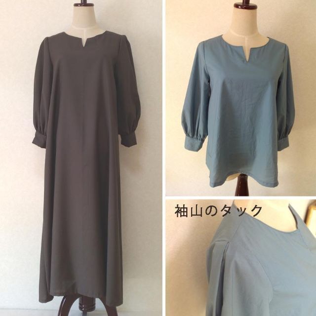 【値下げ中】ハンドメイドワンピース(100)\u0026ブラウス(ladies)