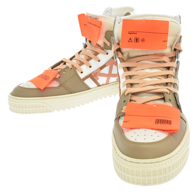 OFF-WHITE(オフホワイト)のOFF-WHITE オフホワイト Off-Court 3.0 High Dark Sand オフコート ハイカットスニーカー サンドOMIA065F22LEA0010417 メンズの靴/シューズ(スニーカー)の商品写真