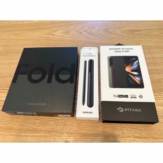 サムスン(SAMSUNG)のGalaxy Z Fold4 グレイグリーン 韓国版 PITAKA S pen(スマートフォン本体)