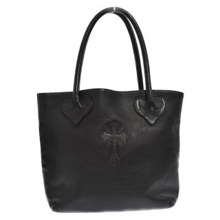 クロムハーツ(Chrome Hearts)のCHROME HEARTS クロムハーツ FS TOTE/FSトート クロスパッチ付きレザートートバッグ ブラック(トートバッグ)