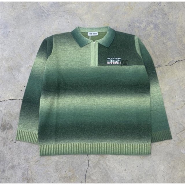 TTT_MSW(ティー)の【試着のみ】TTT MSW  KASURI knit polo  メンズのトップス(ニット/セーター)の商品写真
