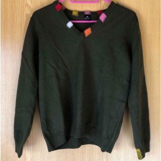 ポールスミス(Paul Smith)のお値下げ　ポールスミス　カーキ　ニット(ニット/セーター)