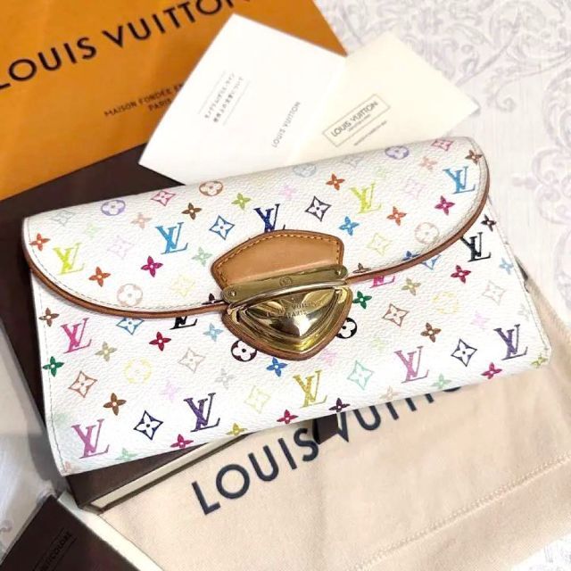 LOUIS VUITTON(ルイヴィトン)の【レア！廃盤品】ルイヴィトン マルチカラー ポルトフォイユ ウジェニ リッチ レディースのファッション小物(財布)の商品写真