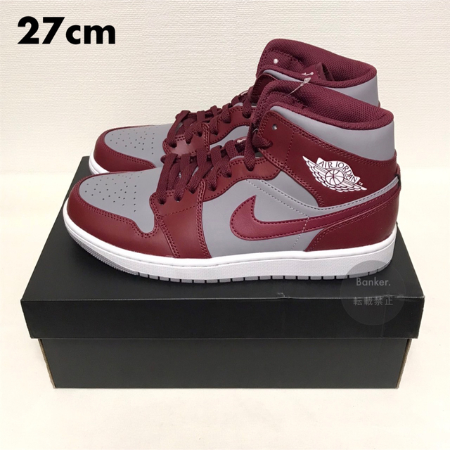 27《新品》NIKE AIR JORDAN 1 MID BORDEAUX