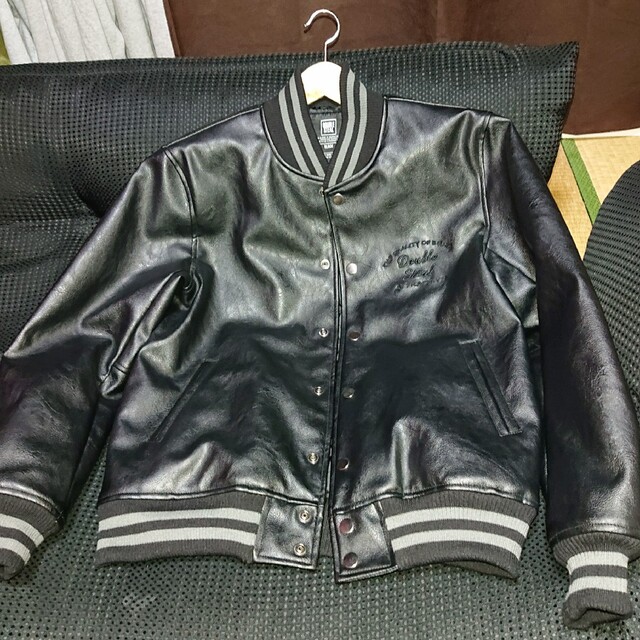 DOUBLE STEAL(ダブルスティール)のDOUBLE STEAL LEATHER STADIUM JACKET メンズのジャケット/アウター(スタジャン)の商品写真