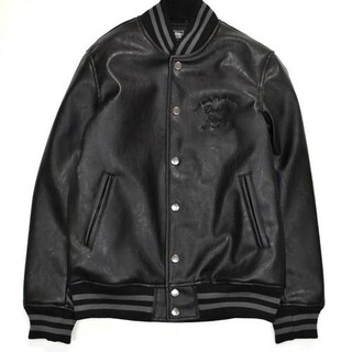 DOUBLE STEAL - DOUBLE STEAL LEATHER STADIUM JACKET