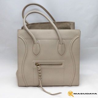 セリーヌ(celine)のセリーヌ ラゲージスモールスクエアファントム【美品】(トートバッグ)