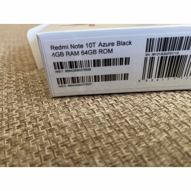 Redml Note 10t ブラック simフリー 4/64GB スマホ/家電/カメラのスマートフォン/携帯電話(スマートフォン本体)の商品写真