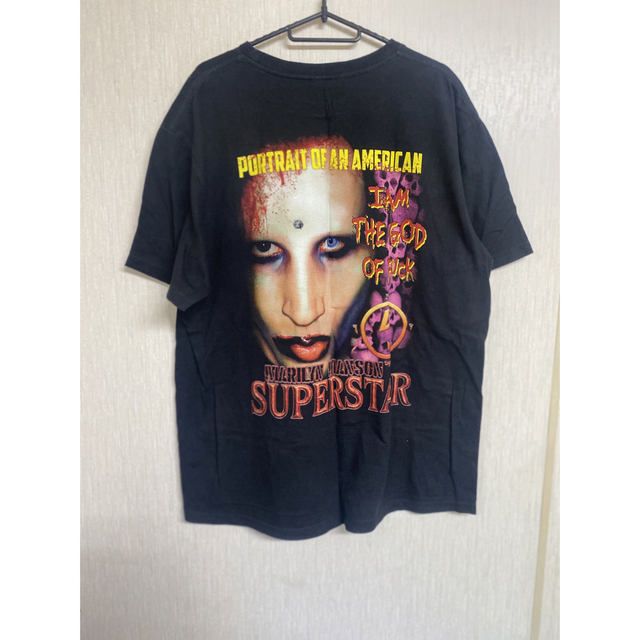 希少　MARILYN MANSON Tシャツ  ブラック　バンドTシャツ メンズのトップス(Tシャツ/カットソー(半袖/袖なし))の商品写真