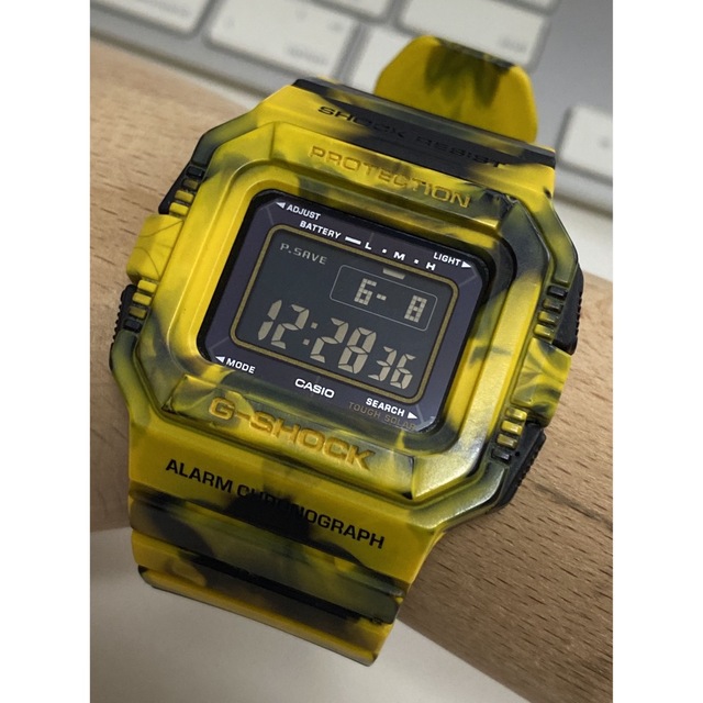 G-SHOCK/ジャミン/G-5500/迷彩/マーブル/カモ/ソーラー/イエロー