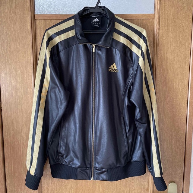 お値下⭐︎アディダス adidas☆ジャージ Lロゴ 3本ライン ブラック | フリマアプリ ラクマ