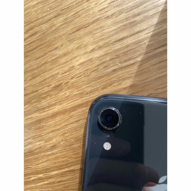 アップル iphonexr  b ブラック　裏面傷あり　画面黒ずみ