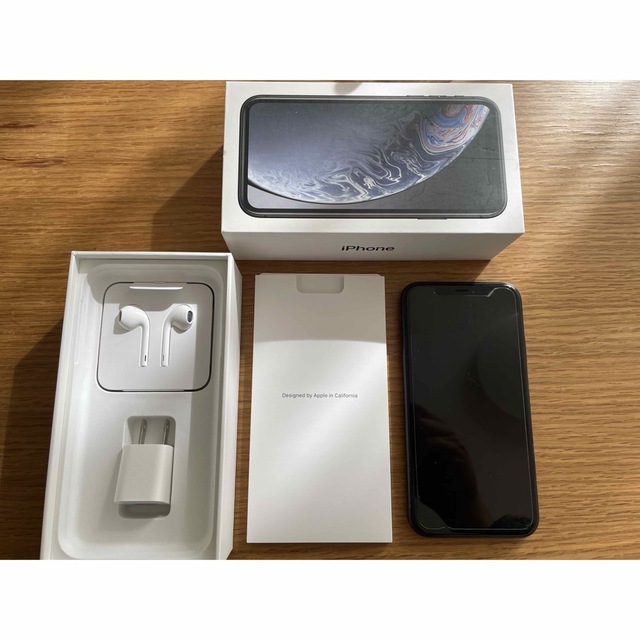 アップル iphonexr b ブラック 裏面傷あり 画面黒ずみ