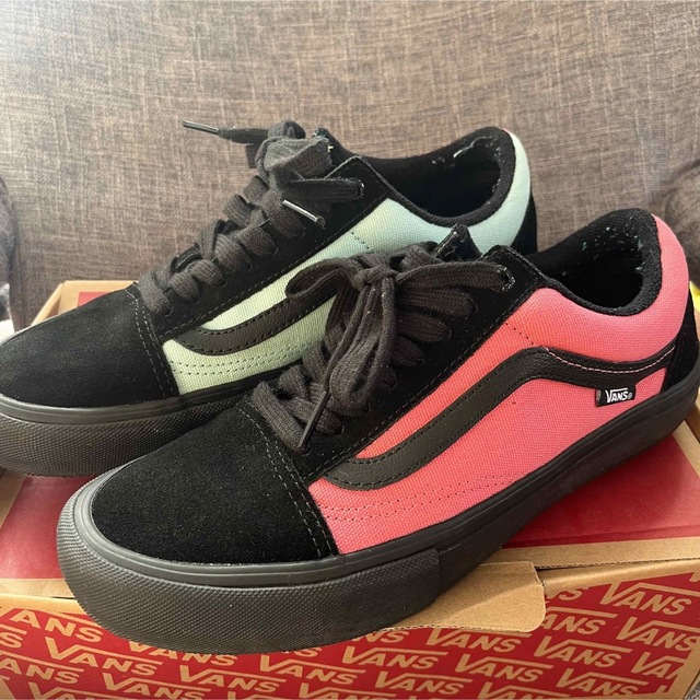 希少 VANS Old Skool AS ピンク ブルー ブラック - スニーカー