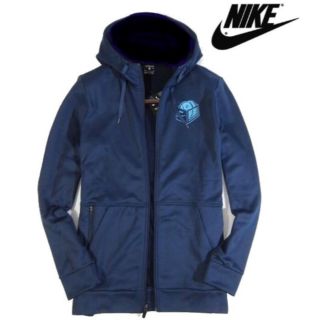 ナイキ(NIKE)の【NIKE/ナイキ】裏フリース ジップアップパーカー メンズLサイズ・ネイビー紺(パーカー)