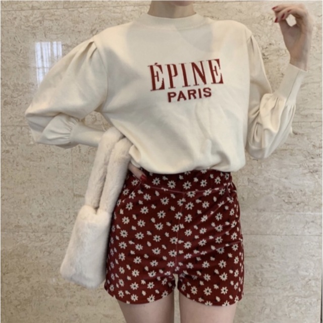 épine(エピヌ)のÉPINE logo arm volume knit レディースのトップス(ニット/セーター)の商品写真