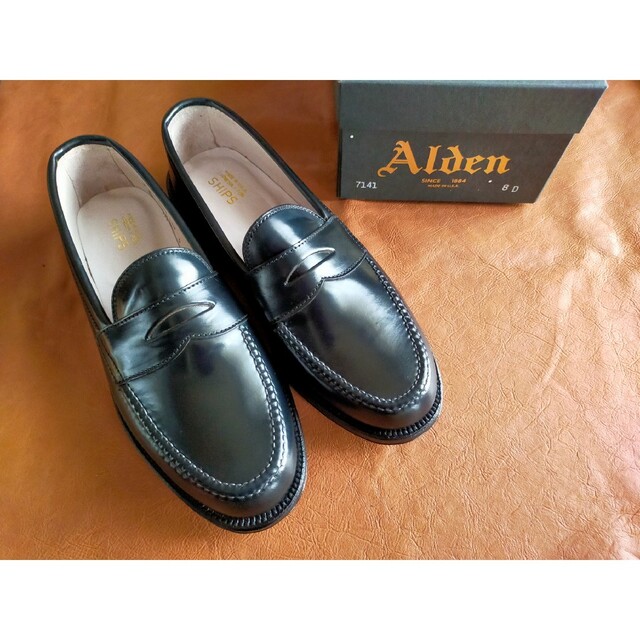 Alden　ブラックコードバン　ローファー　Size8.0