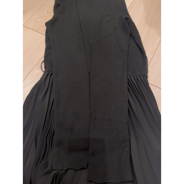 【Herlipto】Pleated Wool-Blend Long Dress