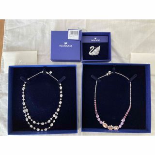 【美品】Swarovski スワロフスキー ネックレス 3点セット アクセサリー