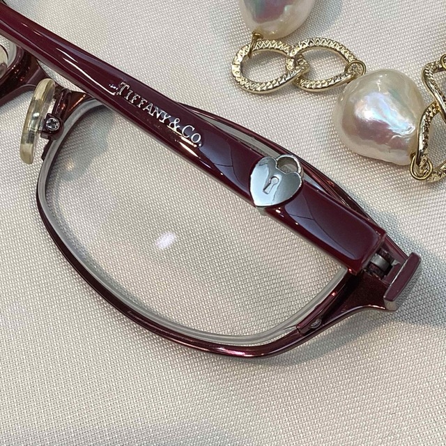 Tiffany & Co.(ティファニー)の💓　ティファニー　メガネ　TITANIUM  ボルドー レディースのファッション小物(サングラス/メガネ)の商品写真