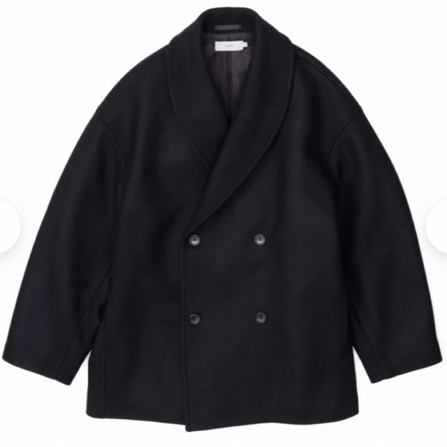 Scale Off Melton Shawl Collar Coat