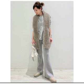 アパルトモンドゥーズィエムクラス(L'Appartement DEUXIEME CLASSE)の【極美品】L'Appartement  Mouton×Knit VEST(ベスト/ジレ)