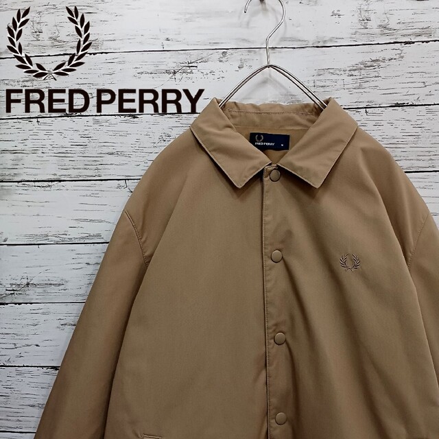 美品 FRED PERRY フレッドペリー PADDED COACHJACKET | フリマアプリ ラクマ