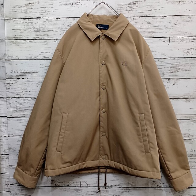 美品 FRED PERRY フレッドペリー PADDED COACHJACKET