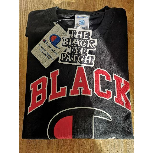 ブラックアイパッチ チャンピオン コラボレーション tee コラボ XL