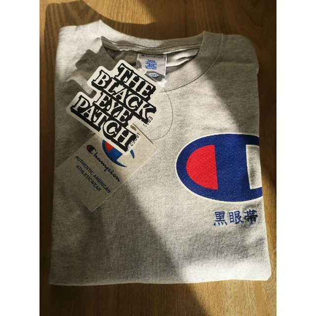 Champion(チャンピオン)のブラックアイパッチ チャンピオン コラボレーション tee コラボ L メンズのトップス(Tシャツ/カットソー(七分/長袖))の商品写真