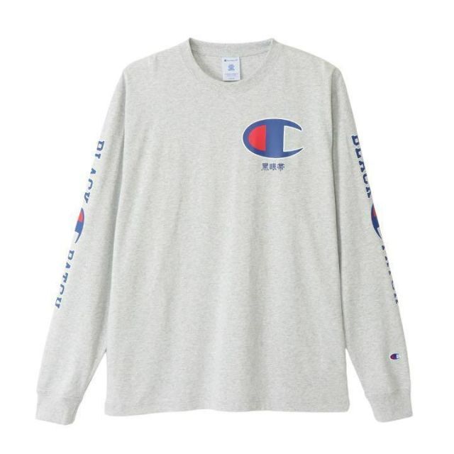 Champion(チャンピオン)のブラックアイパッチ チャンピオン コラボレーション tee コラボ L メンズのトップス(Tシャツ/カットソー(七分/長袖))の商品写真