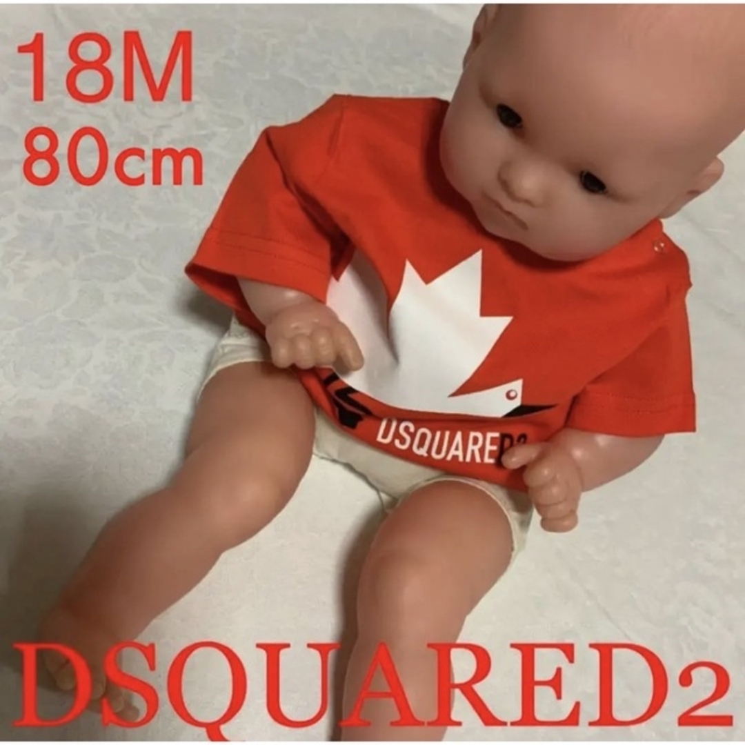 洗練されたデザイン　DSQUARED2　BABY　Tシャツ　レッド　18M