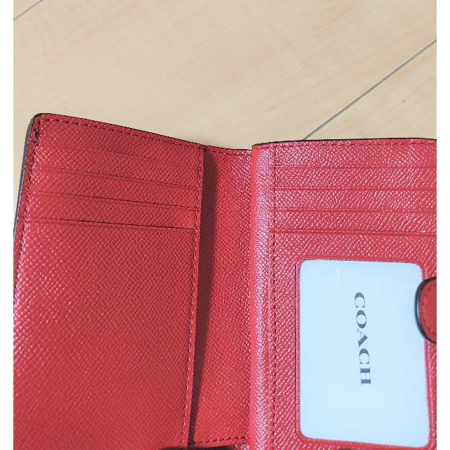 【新品】COACH 折財布 二つ折り レザー